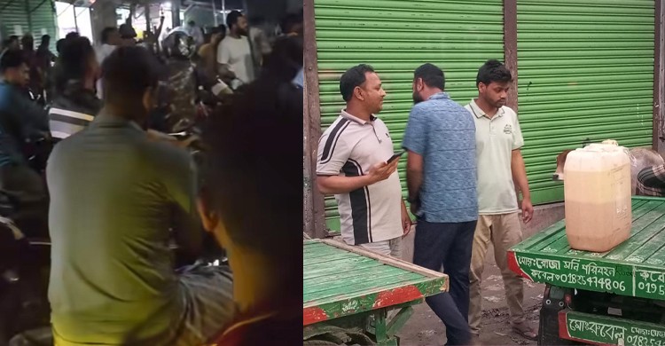 রাজিবপুরে গুদামে তেল মজুদ, এসিল্যান্ডের উপস্থিতিতে ১১৮ টাকায় বিক্রি