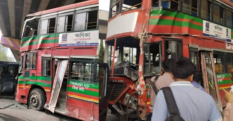 কারওয়ান বাজারে ঢাবির বাস দুর্ঘটনা, হাসপাতালে ৮ শিক্ষার্থী