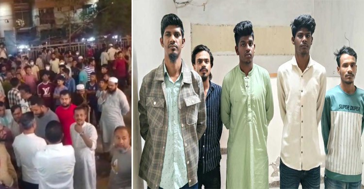 আদাবরে চাঁদা না পেয়ে কারখানায় সশস্ত্র হামলা, গ্রেপ্তার ৫
