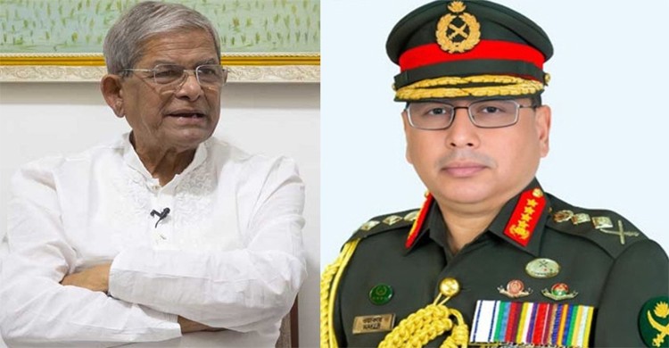 সেনাপ্রধানের সঙ্গে মির্জা ফখরুলের বৈঠক